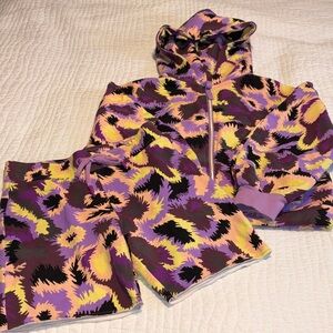 UGG Colorful Hoodie and Shorts Set-Oversized